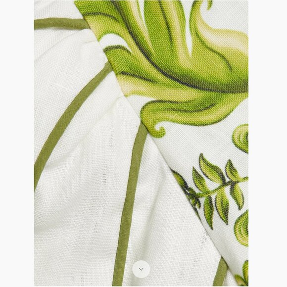 FARM Rio Green and White Mini Dress - Picture 6 of 15